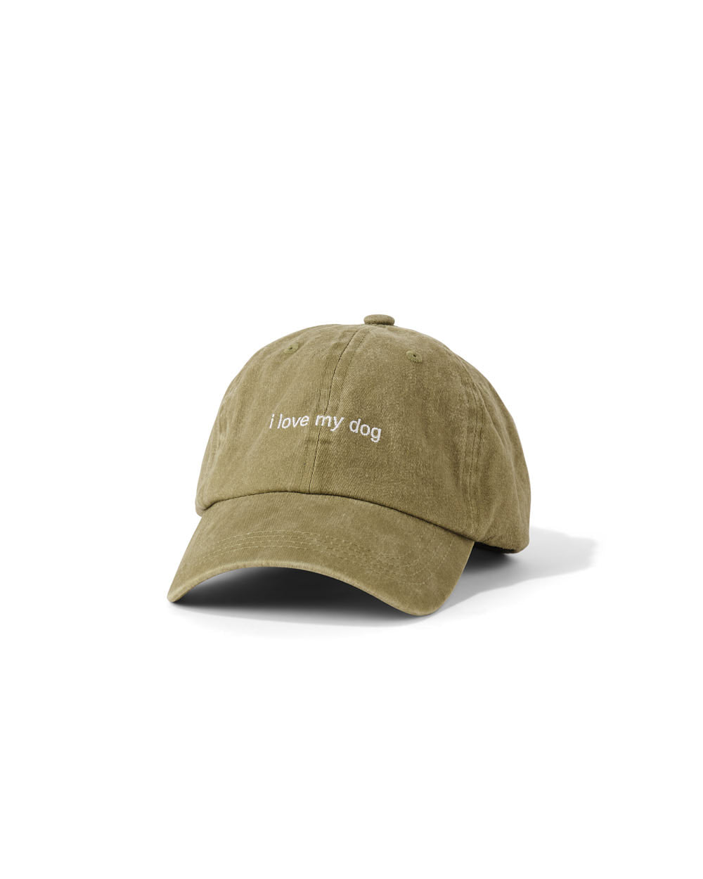 i love my dog - moss green hat